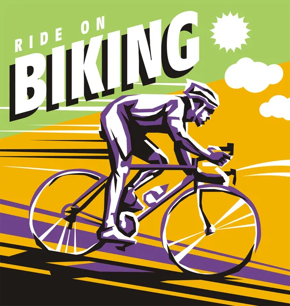 Ciclismo — Vector de stock