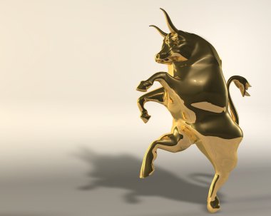 Golden bull clipart