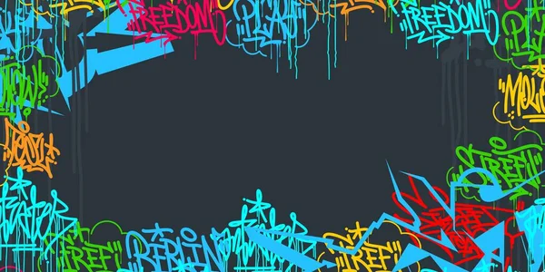 Soyut Hip Hop Sokak Sanatı Graffiti Şehir Sanatı Kaligrafi Vektörü Resimleri Arkaplan Sanatı