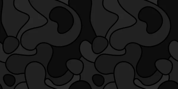 Oscuro Negro plano simple sin costura patrón abstracto Vector ilustración fondo plantilla arte Gráficos vectoriales