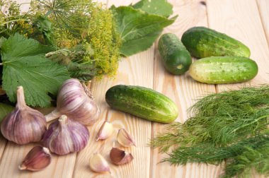 Salatalık dekapaj için hazırlanıyor