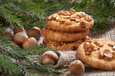 fıstık ile ev yapımı Noel kurabiyesi