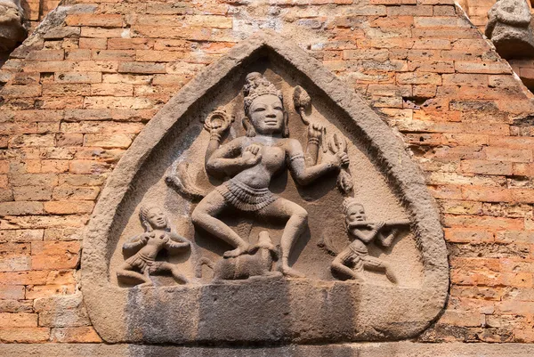 Bohyně Durga na frontě v po n'gar cham sanctuary. — Stock fotografie