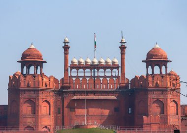 Lahor kapı kırmızı kale Delhi, Hindistan.