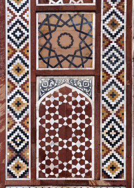 Arapça - Hindistan'ın Agr Akbar mezar üzerinde Hindu dekorasyon detay