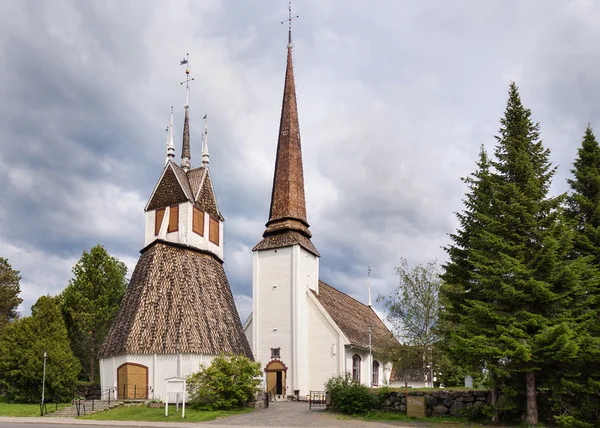 Zabytkowy kościół tornio w Laponii. — Zdjęcie stockowe