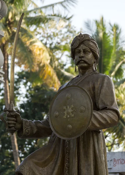 Κοντινό πλάνο του αγάλματος του kempe gowda, ιδρυτής της Βαγκαλόρη. — Φωτογραφία Αρχείου