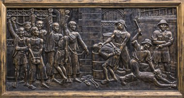 Fransız kısma hoa de lo tarafından acımasız tedavi tasvir eden cezaevi