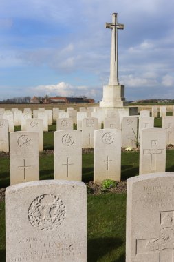 Bard yazlık mezarlıkta ypres, flanders, Belçika - portre.