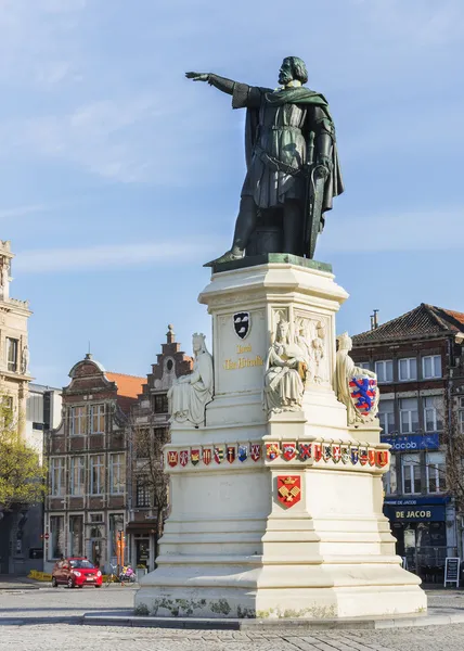 Statue of Jacob Van Artevelde. — Stock Photo, Image