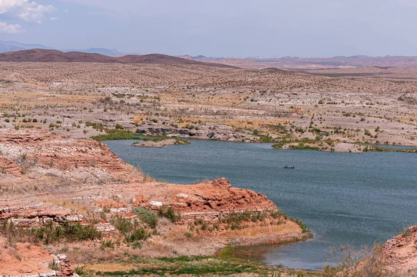 Lake Mead Nevada Mayo 2011 Amplio Paisaje Con Lago Agua — Foto de Stock