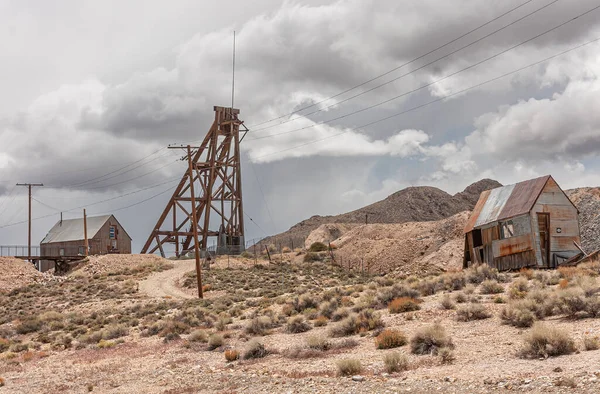 Tonopah Nevada Eua Maio 2011 Historic Mining Park Torre Eixo — Fotografia de Stock