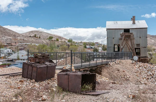 Tonopah Nevada Usa Maj 2011 Historisk Gruvpark Järnväg Som Leder — Stockfoto