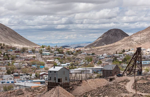 Tonopah Nevada Maj 2011 Flygfoto Från Kullen Bostadsområde Med Spridda — Stockfoto