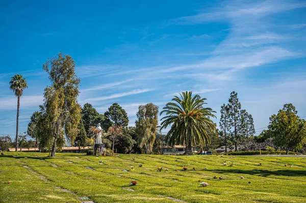 Санта Барбара Калифорния Сша Февраля 2022 Года Кладбище Голгофе Широкий — стоковое фото