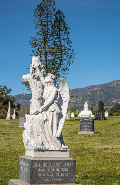 Santa Barbara California Usa Febbraio 2022 Cimitero Del Calvario Primo — Foto Stock