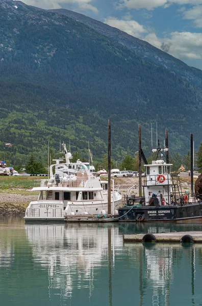 Skagway Alaska Usa July 2011 Taiya Inlet Chilkoot Inlet Harbor — Stock Photo, Image