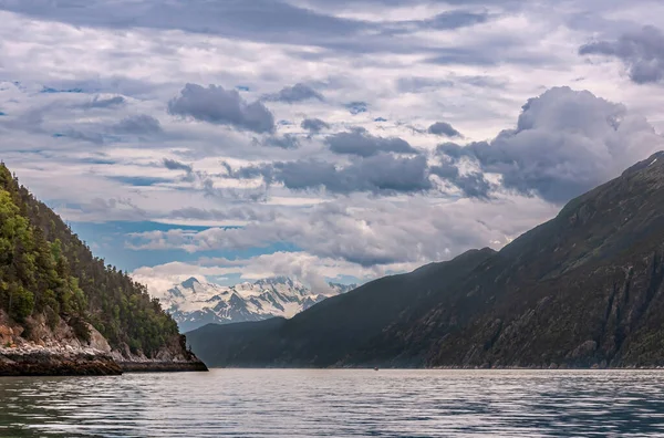 Skagway Alaska Eua Julho 2011 Taiya Inlet Chilkoot Inlet Cloudscape — Fotografia de Stock