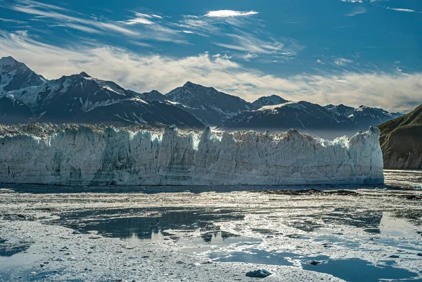 Disenchantment Bay Alaska Julio 2011 Esquina Pared Hielo Del Glaciar — Foto de Stock