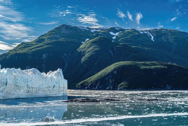 Csalódás Bay Alaszka Usa Július 2011 Hubbard Gleccser Kék Jégfal — Stock Fotó