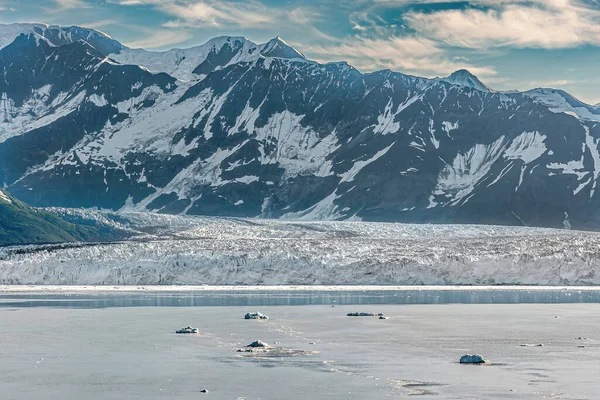 Disenchantment Bay Alaska Usa Juli 2011 Landskapsbild Blå Hubbard Glaciärmur — Stockfoto