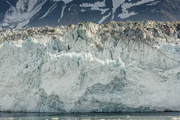 Disenchantment Bay Aljaška Usa Července 2011 Modro Černá Skvrnitá Ledová — Stock fotografie