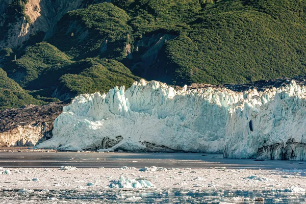 Disenchantment Bay Aljaška Usa Července 2011 Hubbardova Ledovcová Modrobílá Ledovcová — Stock fotografie