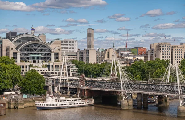 London July 2022 Cityscape Focus Sharing Cross Railway Station Hungerford — Zdjęcie stockowe