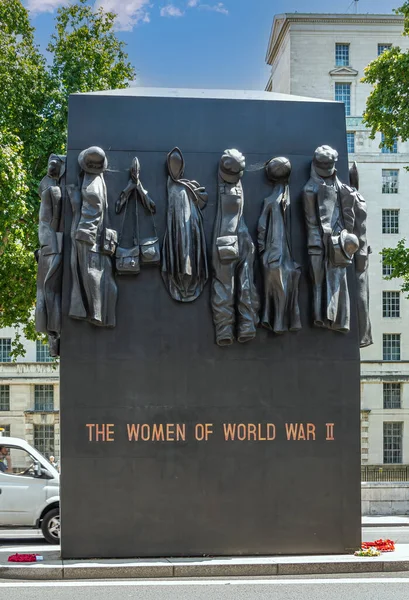 London July 2022 Whitehall A3212 Closeup Bronze Statue Women World — Foto Stock