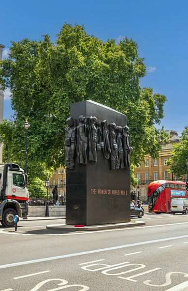 London July 2022 Whitehall A3212 Bronze Statue Women World War — Stock Fotó
