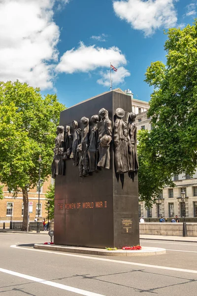 London July 2022 Whitehall A3212 Isolated Bronze Statue Women World — ストック写真