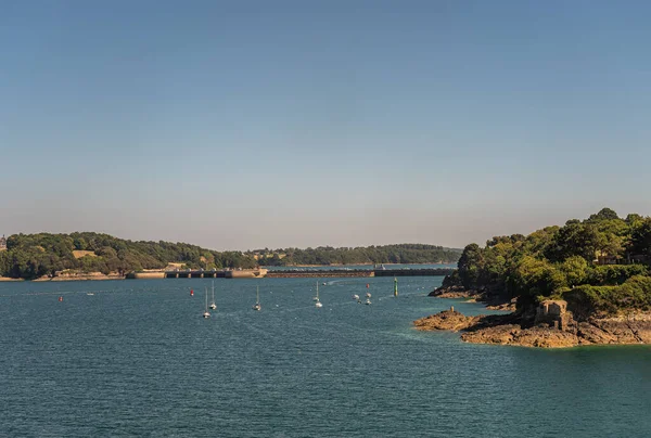 Malo Bretagne Frankrike Juli 2022 Barrage Rance Vid Mynningen Floden — Stockfoto