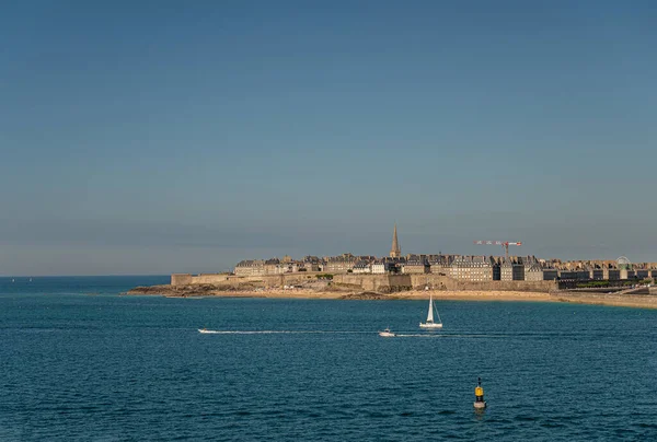 Malo Bretania Francja Lipca 2022 Kierunku Kanału Manche Zabytkowe Stare — Zdjęcie stockowe
