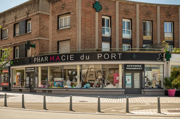 Ευρώπη Γαλλία Dunkerque Ιουλίου 2022 Κλείσιμο Του Μεγάλου Pharmacie Port — Φωτογραφία Αρχείου