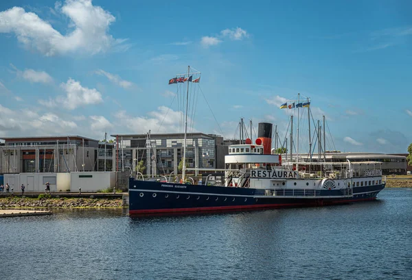 Europa Francia Dunkerque Luglio 2022 Barca Ristorante Princess Elizabeth Port — Foto Stock
