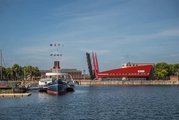 Europa Francia Dunkerque Luglio 2022 Molo Port Bassin Marine Ristorante — Foto Stock