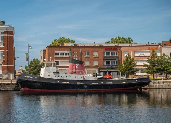 Europa Francia Dunkerque Luglio 2022 Barca Museo Entreprenant Storico Rimorchiatore — Foto Stock