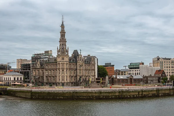 Antwerpen Flanders Belgium July 2022 Scheldt River Historic Loodswezen Shipping — Stock Photo, Image