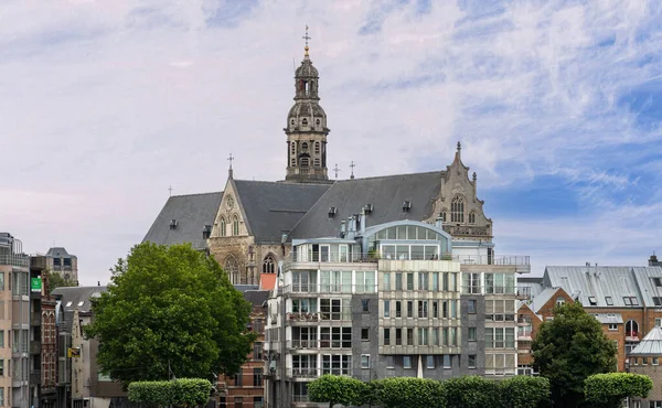 Antwerpen Flanders Belgium July 2022 Scheldt River Brown Stone Historic — Stock Photo, Image