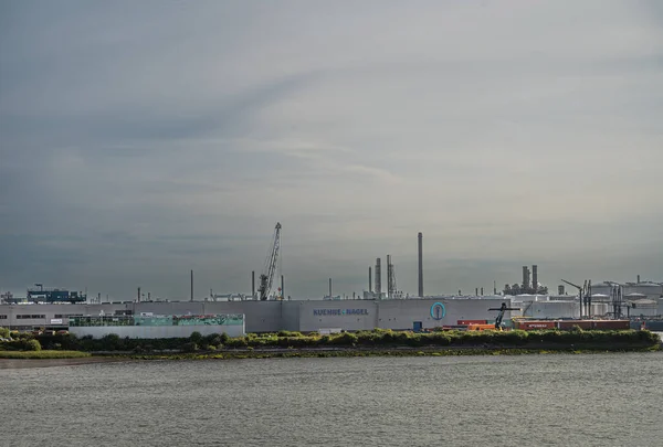 Rotterdam Holandia Lipca 2022 Kuehne Nagel Logistics Builidngs 2Nd Petroleumhaven — Zdjęcie stockowe