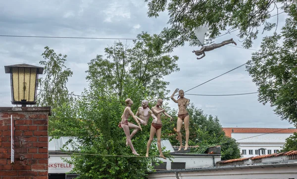 Germania Lubecca Luglio 2022 Monokini Rivestito Bambole Moda Caucasica Piedi — Foto Stock