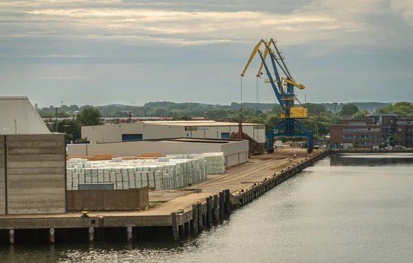 바이마르 Wismar 2022 Port Authority 또는하 사무실 Hafenamt Brown Stone — 스톡 사진