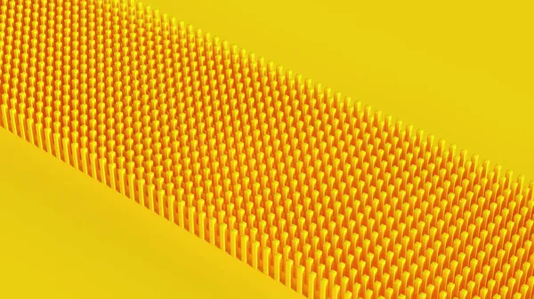 Žlutý Vzor Kostky Povrch Dlouhým Úzkým Pásmem Čtvercových Políček Mřížka — Stock fotografie