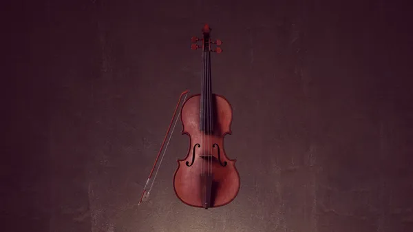Скрипка Музичний Класичний Струнний Дерев Яний Інструмент Vintage Viola Music — стокове фото