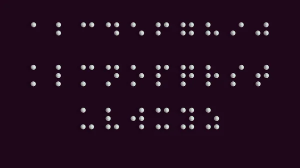 Braille Alphabet Guide Vibipared Impared Writing System Symbol Formed Out — 스톡 사진