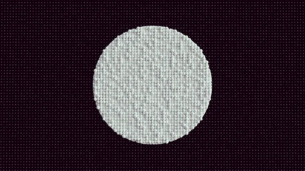 White Circle Spheres Carbon Texture Vintage Art World Braille Day — Stock fotografie