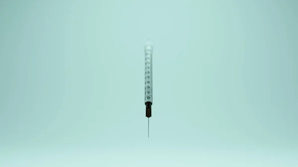Medical Syringe Needle Injection Vaccination Health Vaccine Medicine Healthcare Black — Stock Photo, Image