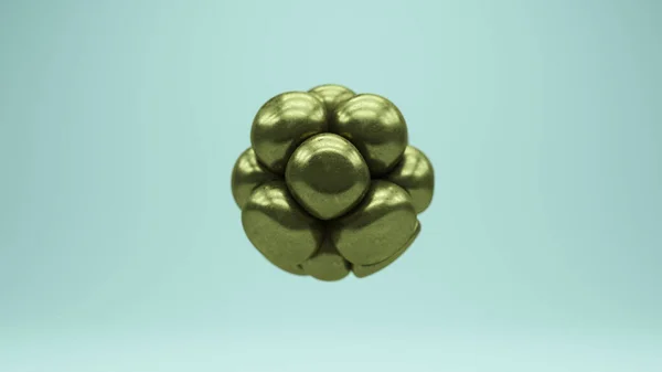 Золоті Старовинні Антикварні Органічні Форми Сучасне Мистецтво Сфери Sci Геометрія — стокове фото