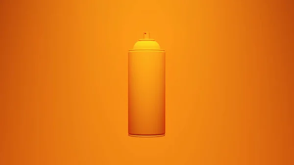 Orange Graffiti Spray Can Blue Orange Background Illustration Render — стоковое фото