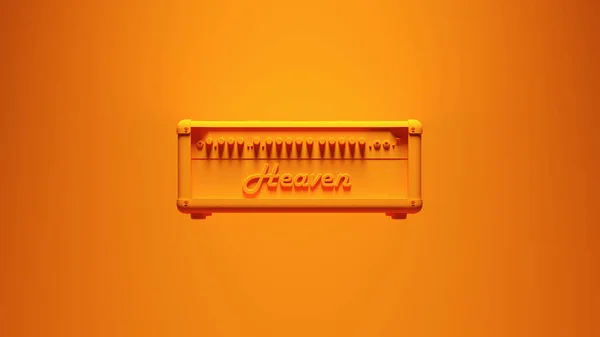 Orange Concert Speakers Stack Vintage Music Audio Equipment Post Punk — Fotografia de Stock